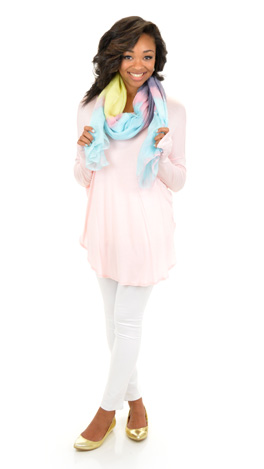 Let Loose Tee, Peachy Pink