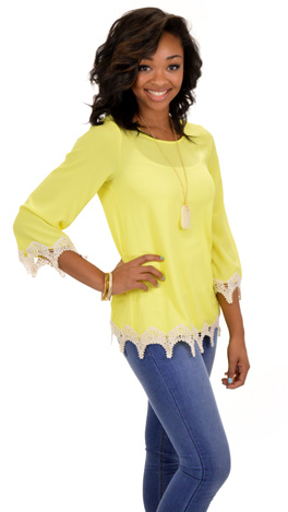 Sweet Annie Top, Yellow