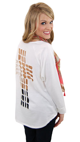 Cut Out Cross Sweatshirt