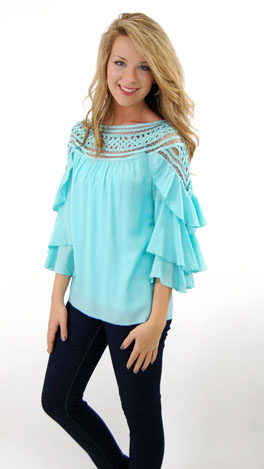 Feeling Loopy Top, Blue