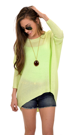 Thank Me Later Top, Yellow Lime
