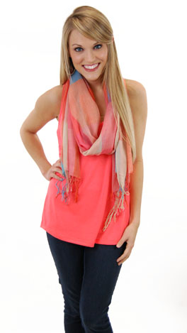Loose Tank, Neon Orange
