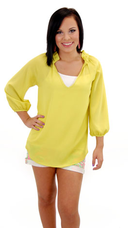 Jack & Diane Top, Chartreuse