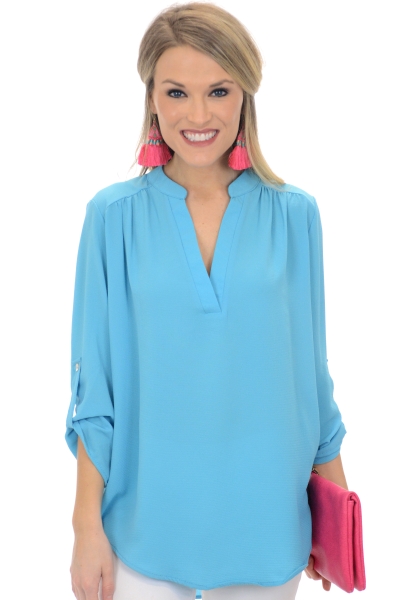 Paloma Blouse, Sky