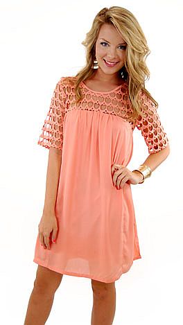 Stella Dress, Peach