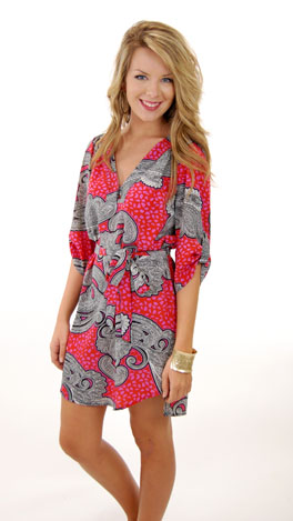 Pink Paisley Dress
