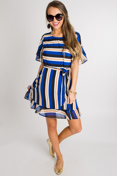 Royal Stripe Dress
