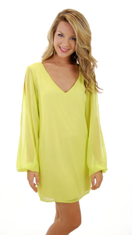 Arm Candy Dress, Lime