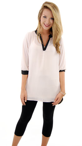 Class Act Tunic, Ivory