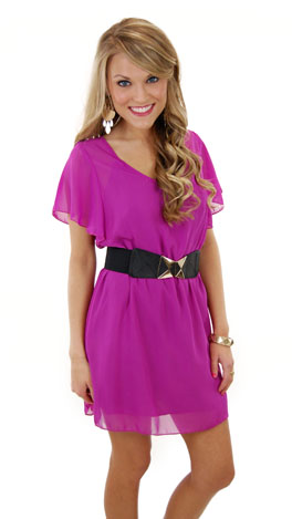 The Libby Dress, Magenta