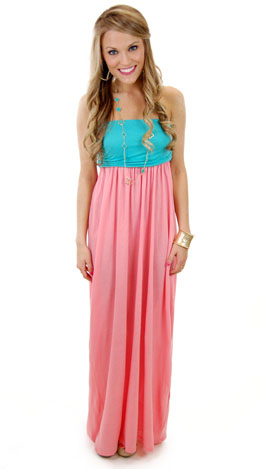 Two Tone Tube Maxi, Pink