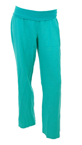 Roll Over Linen Pant, Teal