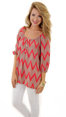 Moves Like Jagger Top, Coral