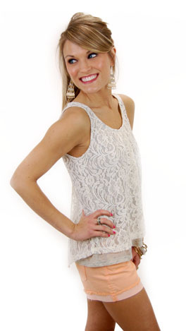 Lace Overlay Tank