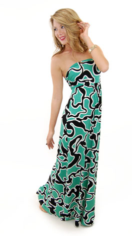 Squiggle Print Maxi