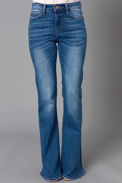 Allison Flare Jeans, Medium Wash