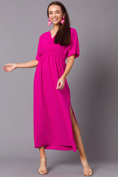 Katelyn Solid Maxi, Fuchsia