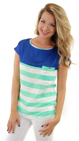 Line & Dine Top, Spearmint
