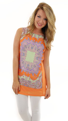 Mumbai Tunic, Orange