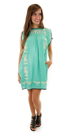 Sand & Sea Dress, Mint