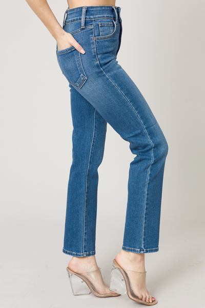 Double Button Straight Jean