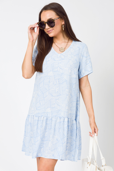 Farrah Shift Dress, Baby Blues