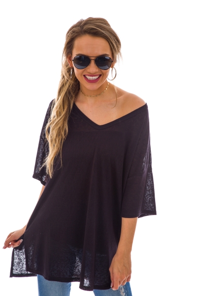 Summer Time Tunic, Black