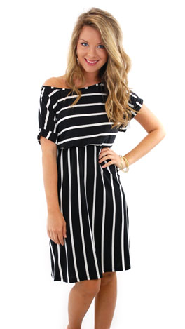 Long Story Dress, Black