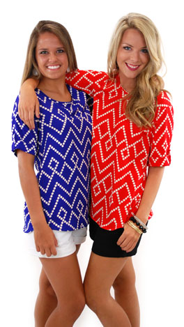 Pentagon Top, Blue