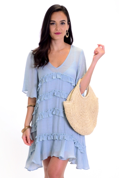 Sweetie Swing Dress, Blue