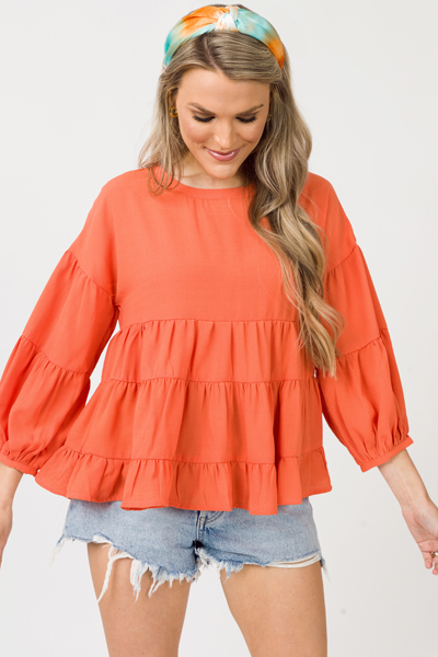 Tricia Tier Top, Orange