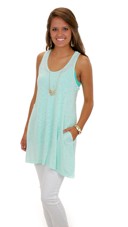 Pocket To Me Tunic, Mint