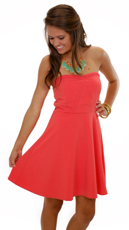 Oh My Darling Dress, Coral