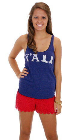 Judith March Y'all Tank, Navy