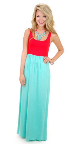 Two Tone Tank Maxi, Mint