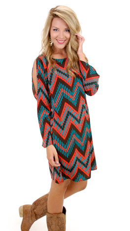 Jumping Fences Dress, Brown