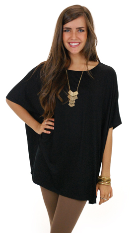 Slouchy Caftan, Black