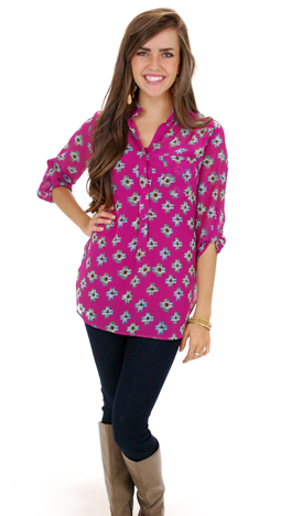 Cheyenne Tunic, Pink