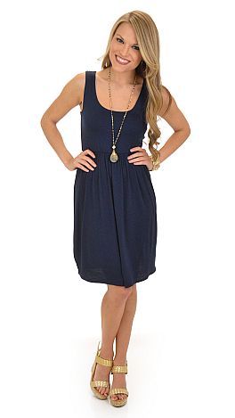 Classic Tank Dress, Navy