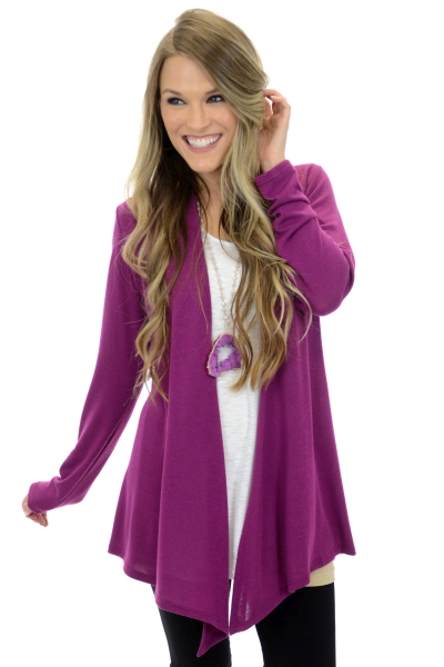 Necessity Cardigan, Magenta