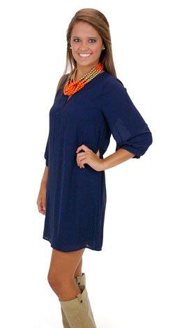 Classic Tunic Dress, Navy