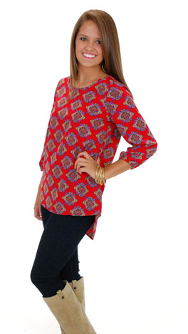 Looking Glass Top, Red