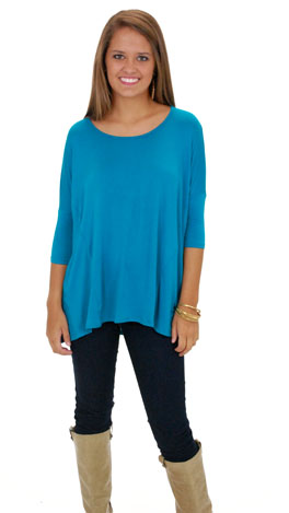 Wonderland Tee, Teal