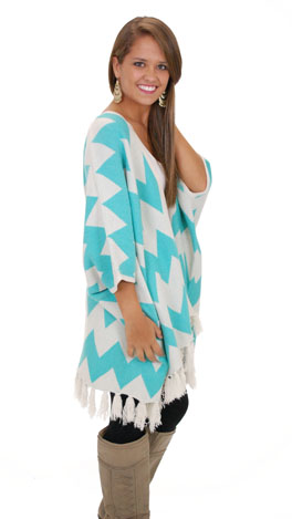 Make a Wish Cardigan, Mint Blue