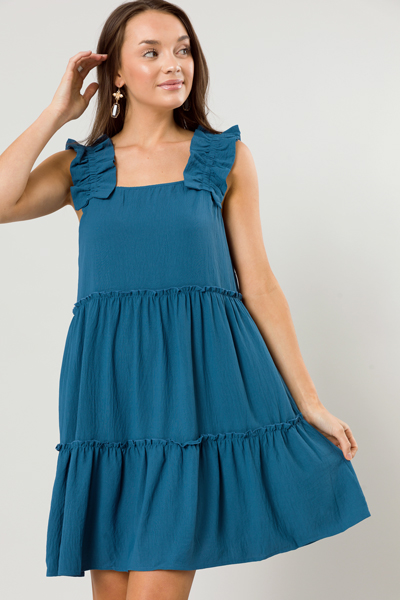 Afternoon Stroll Dress, Blue