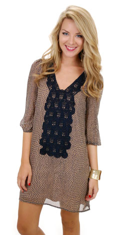 Embrace the Lace Dress, Navy