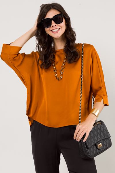 Day To Night Blouse, Caramel