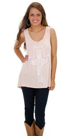 Lace Cross Tank