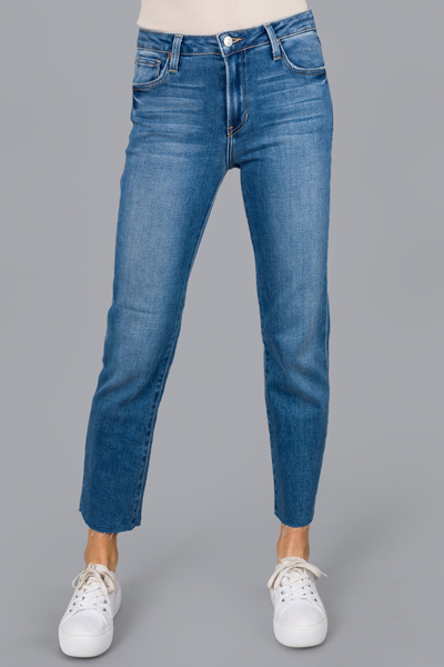 Raw Hem Boyfriend Jeans, Medium