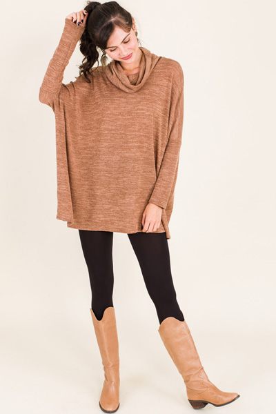 Cara Cowl Neck, Camel